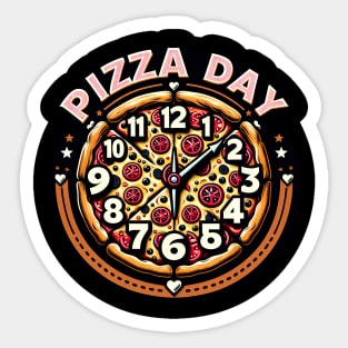 Funny Pizza Day, Pizza Lover Sticker